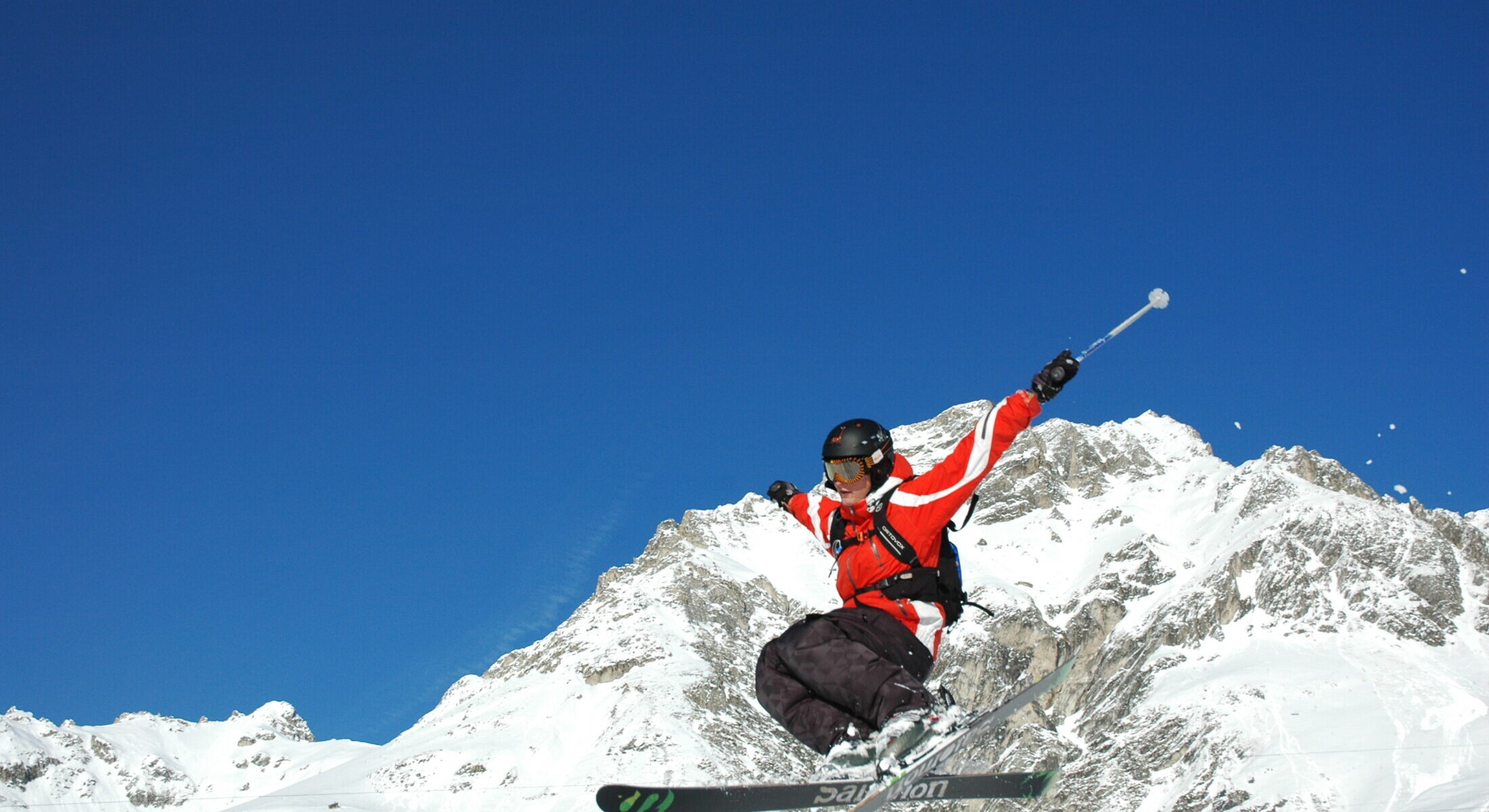 Saut à ski sur le domaine de Pralognan la Vanoise
